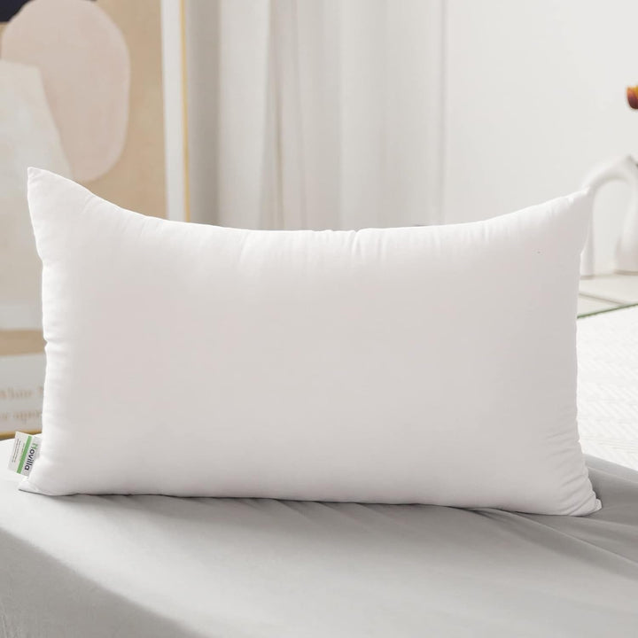 Novilla Pillow 65X65 Set de 2, 2800G (1400Gx2) Pernă reglabilă în înălțime Pernă pătrată de dormit Pernă albă de pat cu zip față de pernă lavabilă Perne standard Naty Shop Seria 14 45X74Cm (1 bucată)