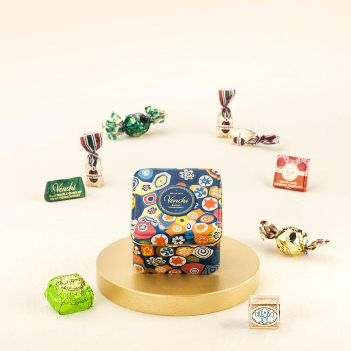 Venchi, Colecția Murrine - Cutie de ciocolată asortată, 85 g Bomboane de Ciocolata Naty Shop