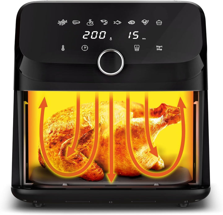 Tefal Easy Fry Mega Hot Air Fryer, capacitate de 7,5 litri, până la 8 persoane, EY8558E0 Electrocasnice Naty Shop