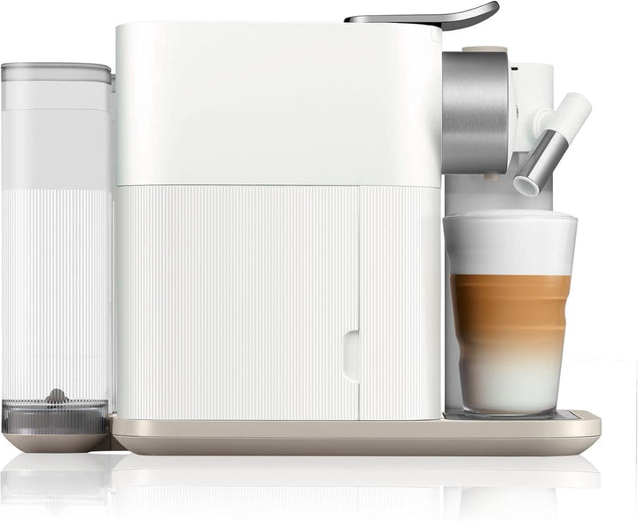 Nespresso De'Longhi EN640.W Gran Lattissima Mașină de cafea cu capsule cu sistem automat de lapte, presiune de 19 bar, 1400W, alb Espressoare Besuche den Nespresso-Store