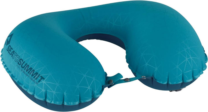 Sea to Summit - Aeros Premium Lumbar Cushion - Pernă de susținere gonflabilă - Ajutor pentru partea inferioară a spatelui - 50D Polyester Fabric - Geantă de călătorie compactă - Lucru, călătorie și călătorii cu mașina - Gri - 70G Perne lombare Naty Shop Aqua albastru