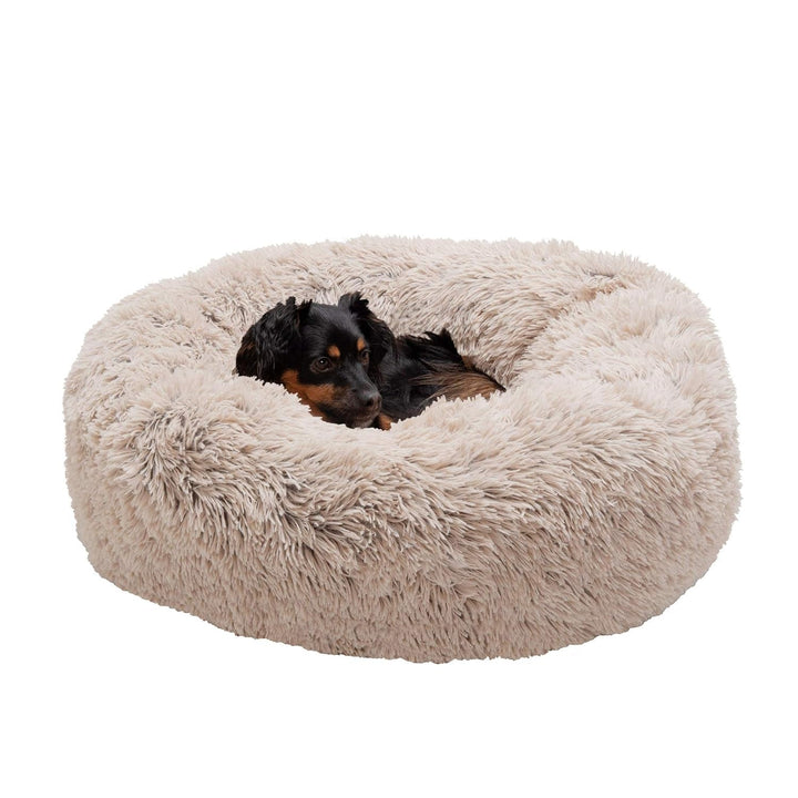 Pat pentru pisici de interior, lavabil, cu role de gât detașabile, pentru animale de companie de până la 4,1 kg – Covoraș de pluș cu imprimeu de diamant – Gri, mărimea S