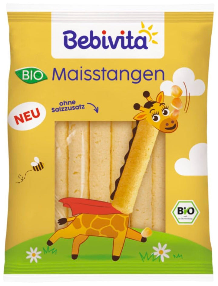 Batoane de porumb, 40G, pachet de 9 (9X40G) Mama si Copilul Naty Shop Default Title