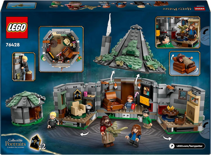 LEGO Harry Potter Hagrid's Hut: An Unexpected Visit Set Cu 5 Mini Figurine Și 2 Figurine Animale, Cadou Pentru Femei Și Bărbați, Jucărie De Aventură Magică, Set Fantasy 76428 Seturi de constructie Besuche den LEGO-Store