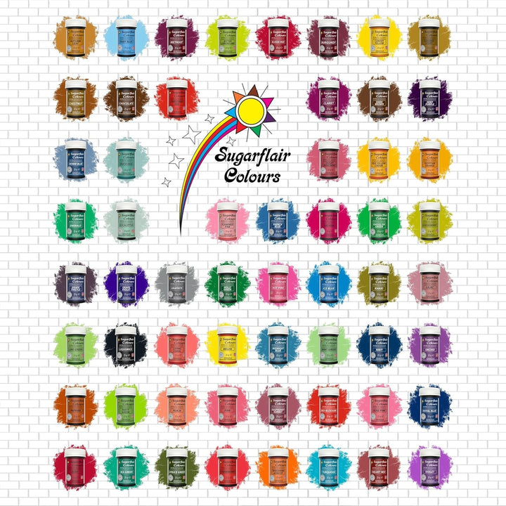 Sugarflair Spectral Graphite Lebensmittelfarbe Paste, Hochkonzentrierte Lebensmittelfarbe Für Buttercreme, Zuckerpaste, Royal Icing, Kuchenmischungen Und Mehr! Lebensmittelfarbstoff - 25G Coloranti Alimentari Naty Shop