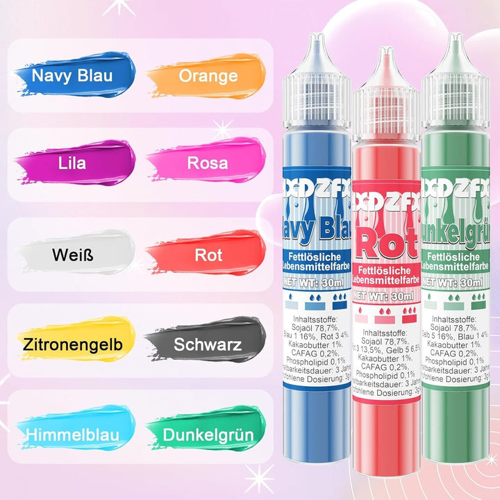 Colorant alimentar liposolubil, pe baza de ulei, 30 ml Coloranti Alimentari Naty Shop