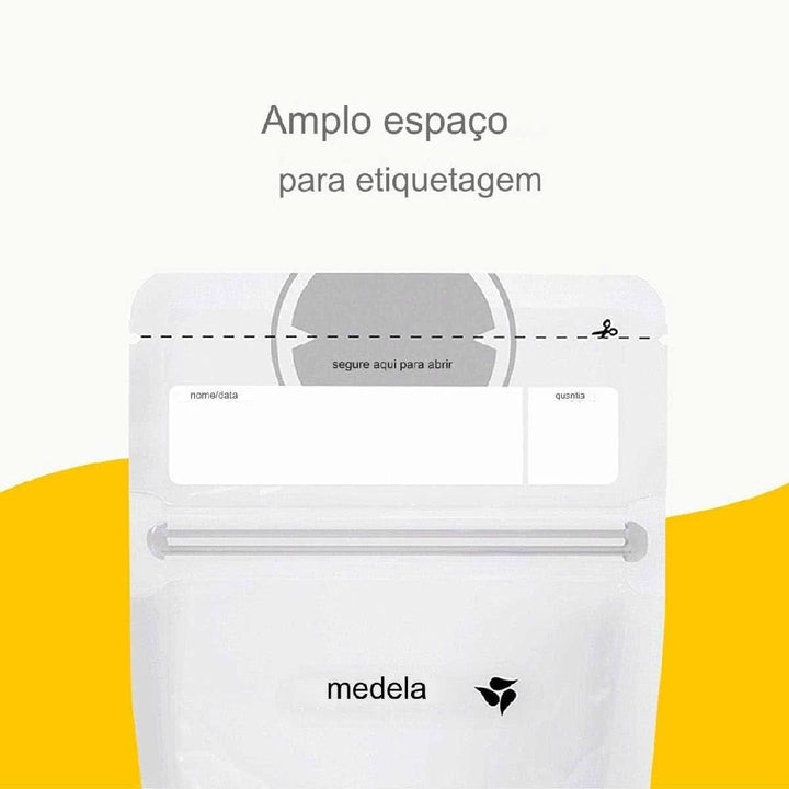 Saci de depozitare a laptelui matern Medela 25 buc, aprox. 200 ml, albe (versiunea în spaniolă) Accesorii Hrana si Alaptare Bebe Naty Shop