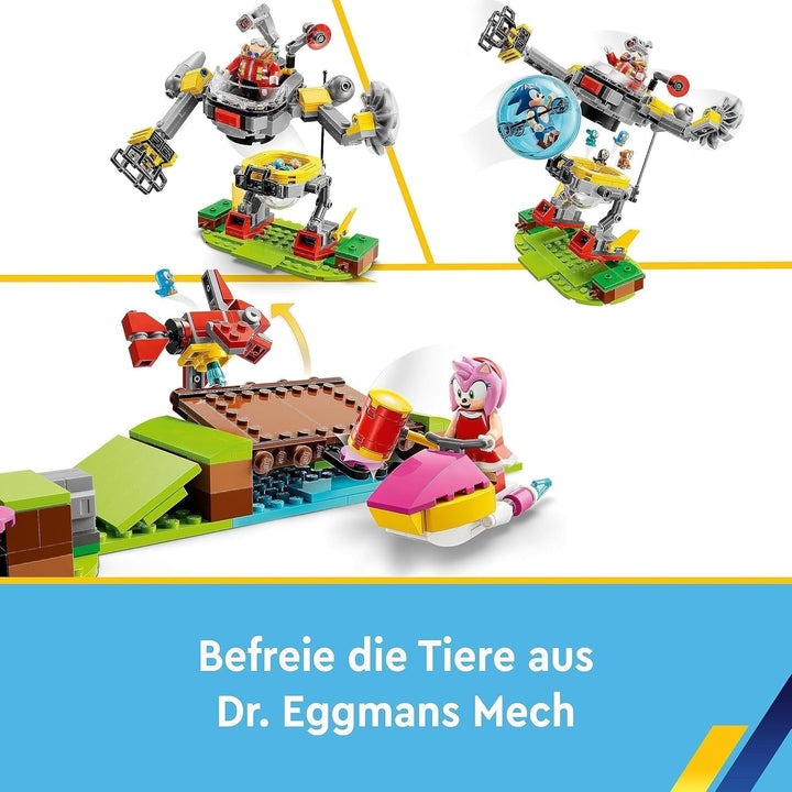 LEGO 76994 Sonic the Hedgehog Provocarea în buclă a lui Sonic în zona Green Hill, jucărie construibilă pentru copii, băieți și fete cu 9 personaje, inclusiv Dr Eggman și Amy Seturi de constructie Besuche den LEGO-Store