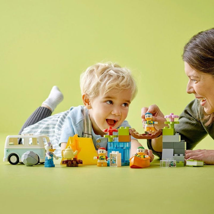 LEGO 10997 DUPLO Disney Mickey and Friends Camping Adventure Set With Campervan, Canoe And Daisy Duck Figure, Building Toy Gift For Toddlers 2+ Years, Girls And Boys Seturi de constructie Besuche den LEGO-Store