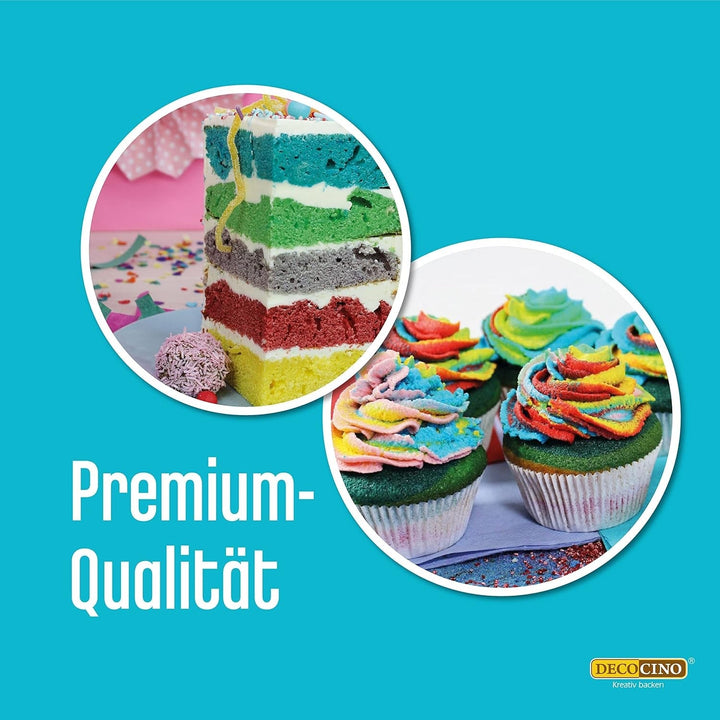 Decocino Neon Food Paste Red - Colorant alimentar cu doză mare - Pentru colorarea prăjiturilor, tartelor, brioșelor, cupcakes - Neutru la gust Coloranti Alimentari Naty Shop