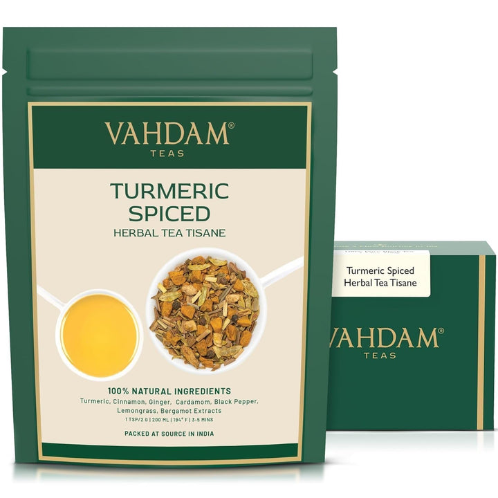 VAHDAM, ceai verde cu mușețel, mentă și citrice (100 g) Ceai natural 100% | Ceai verde, flori de mușețel, mentă, coji de portocală, ceai de mușețel | Direct de la sursa din India