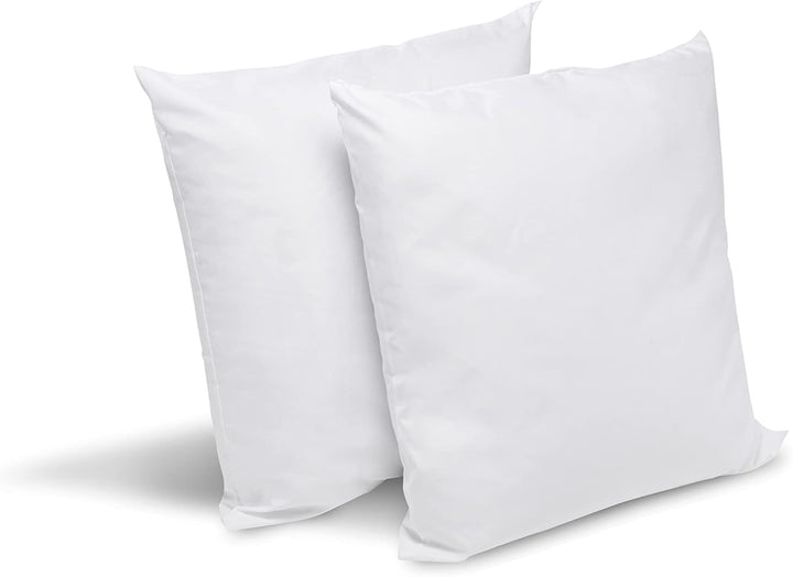 Bleu Câlin set de 2 perne anti-acarieni, anti-bug, confort pufos, 60 X 60 Cm, husă din microfibră, protecție completă, alb Perne standard Naty Shop