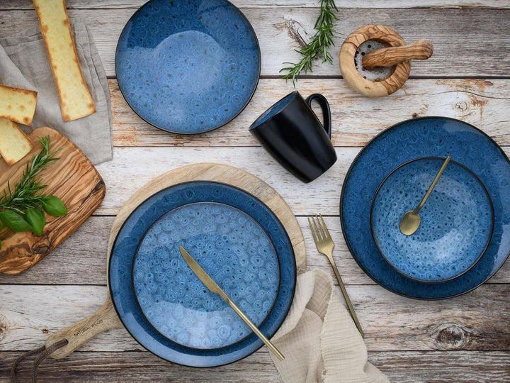 Creatable, 23630, Seria CAPRI - Smalt reactiv, Set de veselă 16 piese Seturi vesela masa Naty Shop