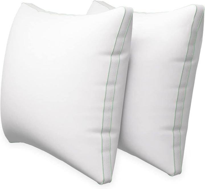 Novilla Pillow 65X65 Set de 2, 2800G (1400Gx2) Pernă reglabilă în înălțime Pernă pătrată de dormit Pernă albă de pat cu zip față de pernă lavabilă Perne standard Naty Shop Seria 11 65X65Cm (2 bucăți)