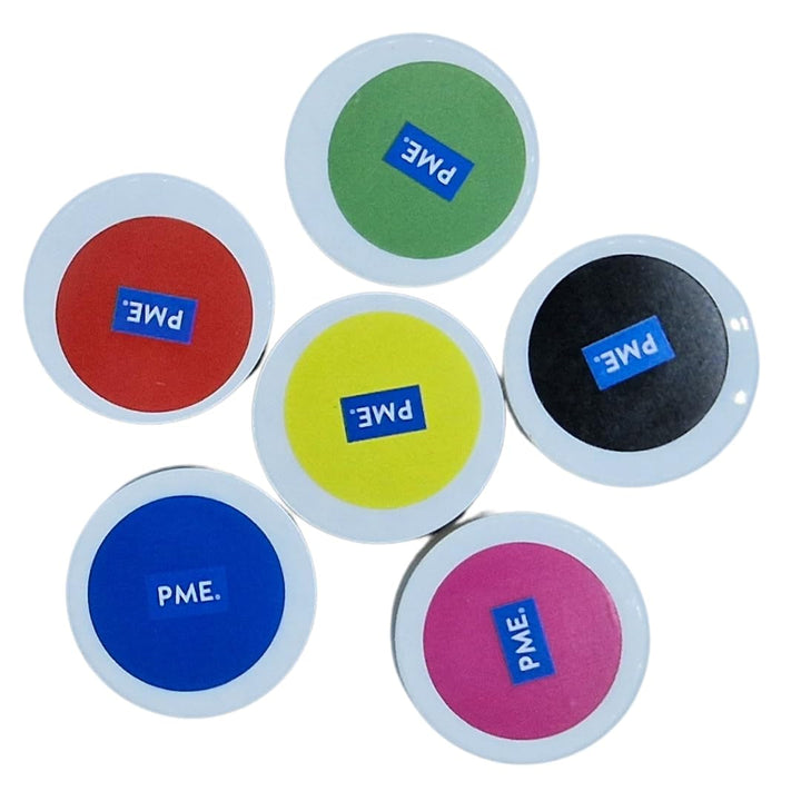 PME, Pachet de 6 coloranți alimentari sub formă de pastă, 25 grame fiecare Coloranti Alimentari Naty Shop