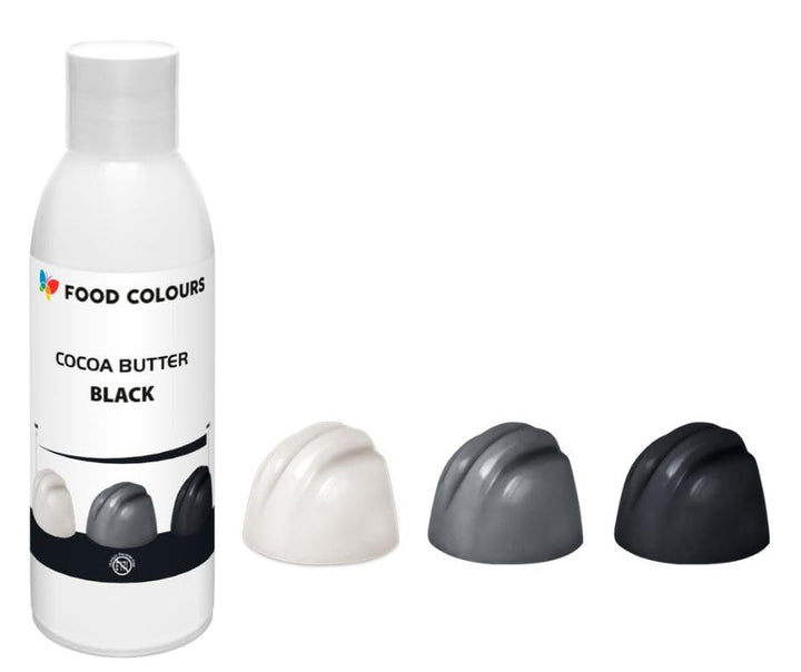 Coloranți alimentari Cocoa Butter BLACK, 100 grame, Colorant alimentar pe bază de unt de cacao Coloranti Alimentari Naty Shop