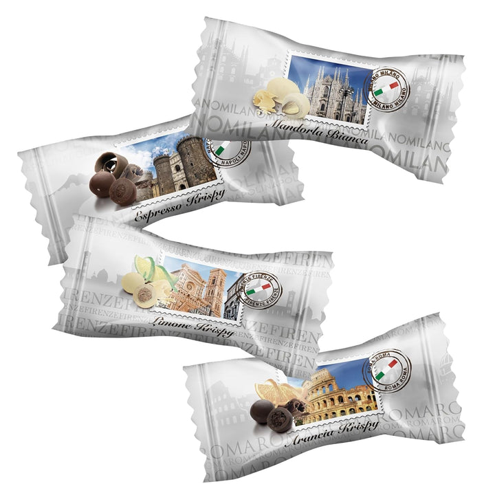 HELLMA Italian Selection - 200 buc. dulciuri italiene ambalate individual, ideal pentru hotel sau pensiune Bomboane de Ciocolata Naty Shop