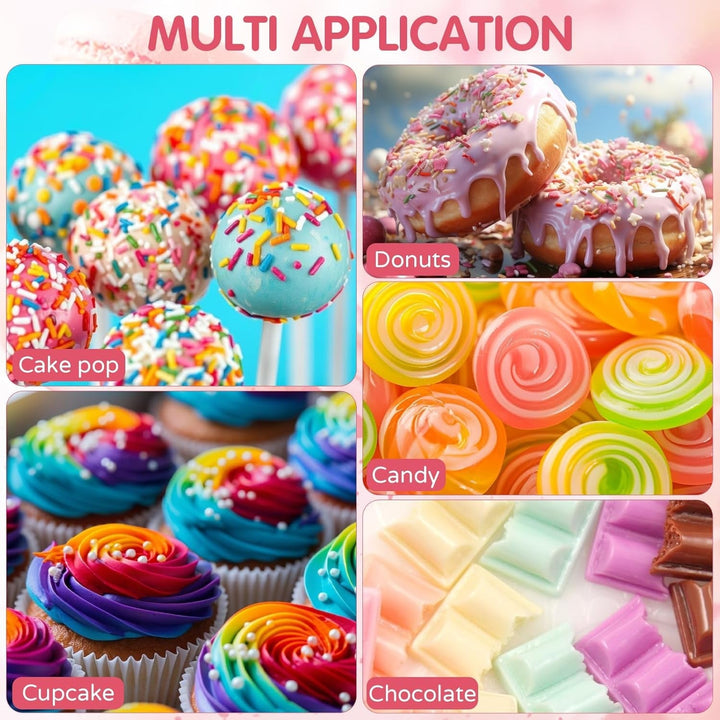 Fettlösliche Lebensmittelfarbe 15 Farben X 6Ml - Lebensmittelfarben Ölbasis Für Schokolade, Fondant, Cupcakes, Kuchen, Backen, Macaron - Food Coloring Für Tortendeko - 6Ml Naty Shop