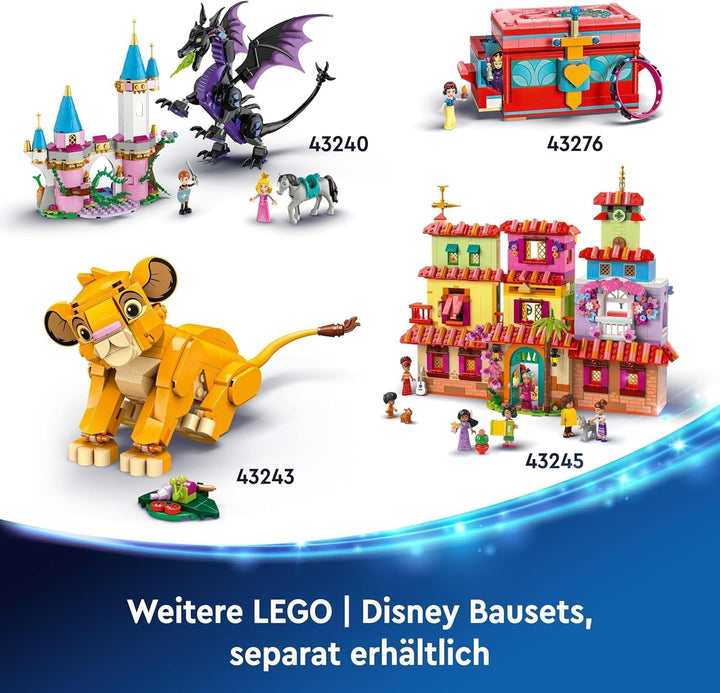 LEGO Ç€ Disney Simba, puiul de leu al regelui, jucărie de construcție pentru copii, Playset fantezie cu figura leului, idee de cadou cool pentru fete și băieți de la 6 ani, jucărie pentru copii 43243 Seturi de constructie Besuche den LEGO-Store