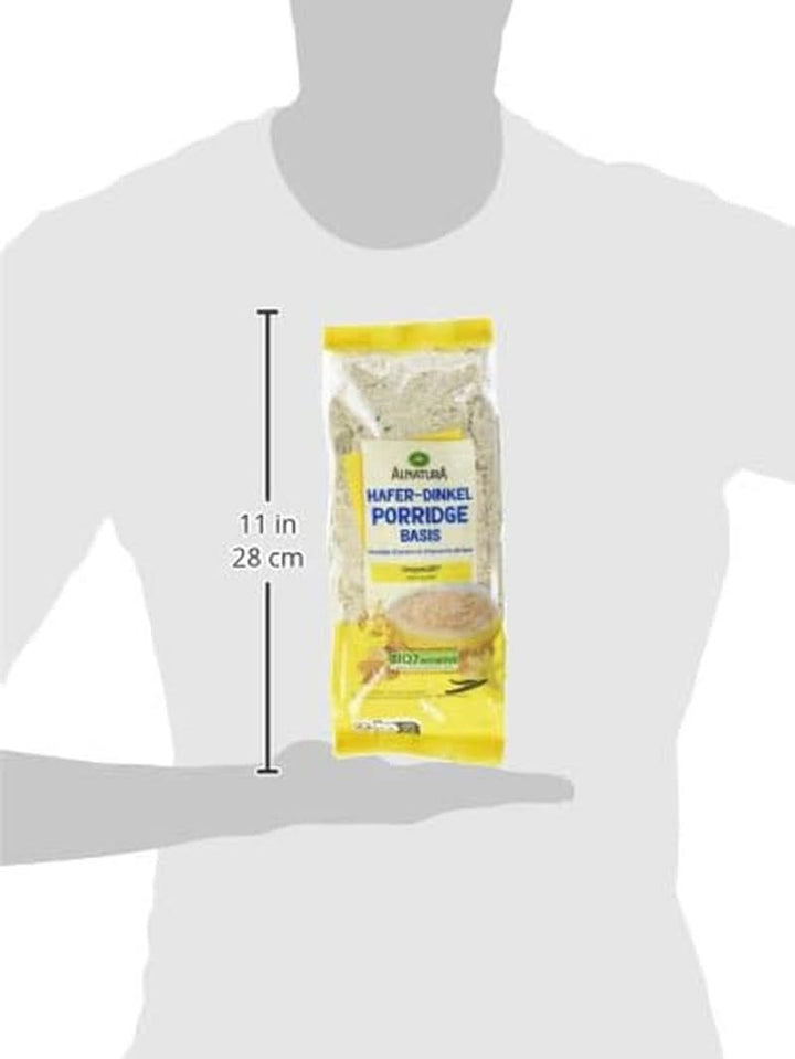 Ovăz organic și spelta bază pentru PORRIDGE, 500 grame Cereale Naty Shop