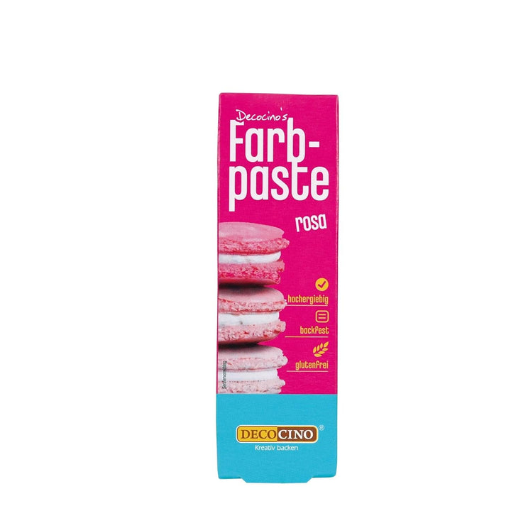 DECOCINO Colour Paste, 20 grame, ideal pentru colorarea prăjiturilor, fondantului și cremelor - fără azot și fără gluten Coloranti Alimentari Naty Shop Roz 20 grame