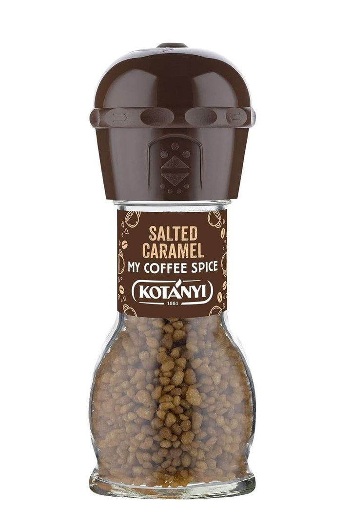 Topping pentru cafea Kotanyi Cacao Kiss | Ciocolată minunată cu bucăți fine de ciocolată, pachet de 4 (4 X 63 grame) Naty Shop Caramel Sarat 4 x 65 grame