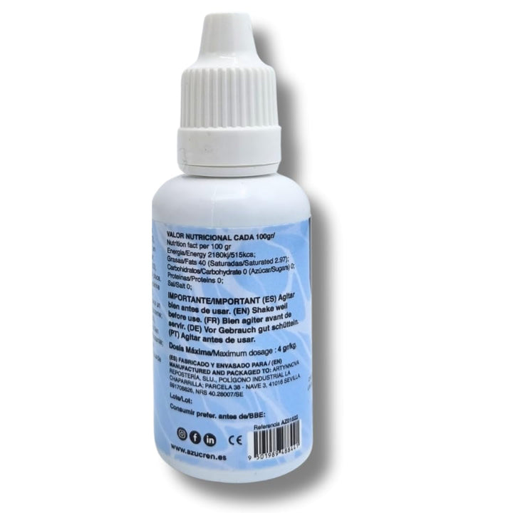 Azucren, Colorant alimentar liposolubil, albastru cer, 30 grame Coloranti Alimentari Naty Shop