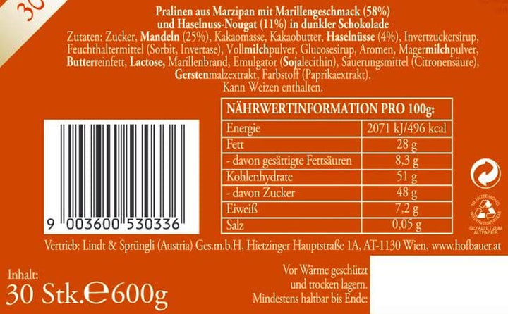 Hofbauer Vienna Sissi Balls Cutie 600 grame (30 buc.) Bomboane de Ciocolata Naty Shop