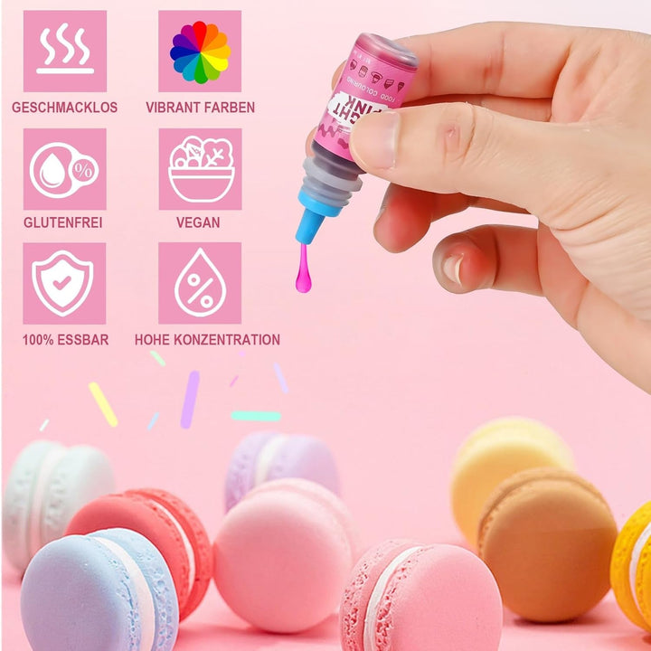 Set 18 coloranti alimentari lichizi, 18 x 6 ml Coloranti Alimentari Naty Shop