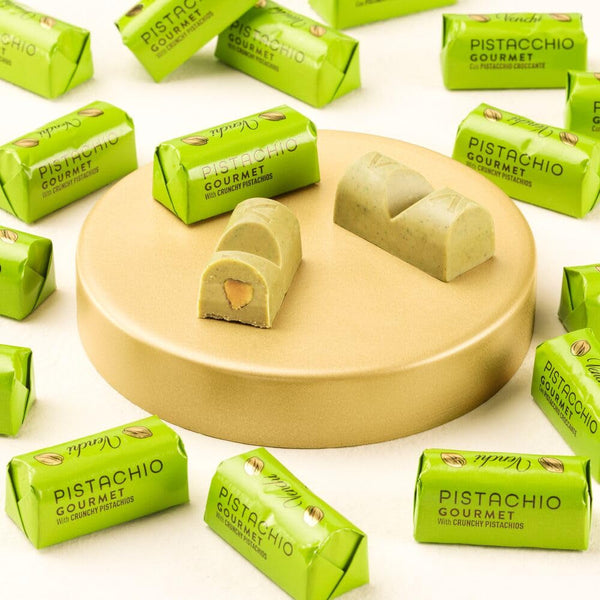 Venchi – mini-batoane de ciocolată cu fistic Gourmet, fără gluten, 1 Kg Bomboane de Ciocolata Naty Shop