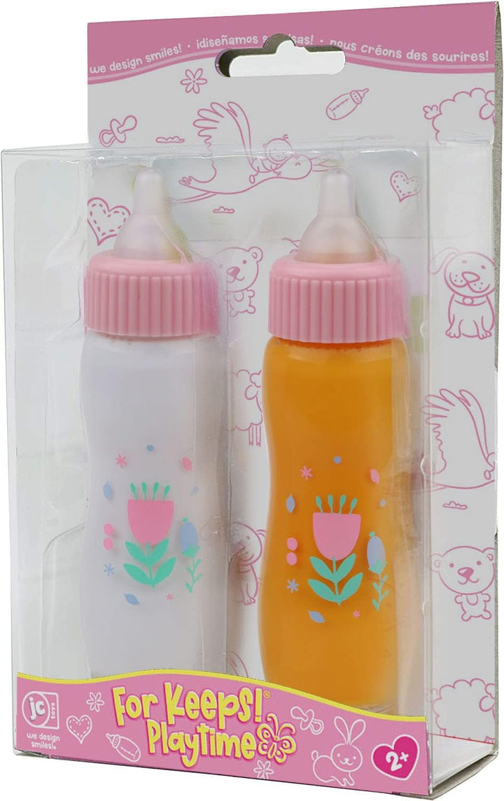 JC TOYS 81060 2X Sticlă pentru păpuși, cu lapte și suc Papusi Naty Shop