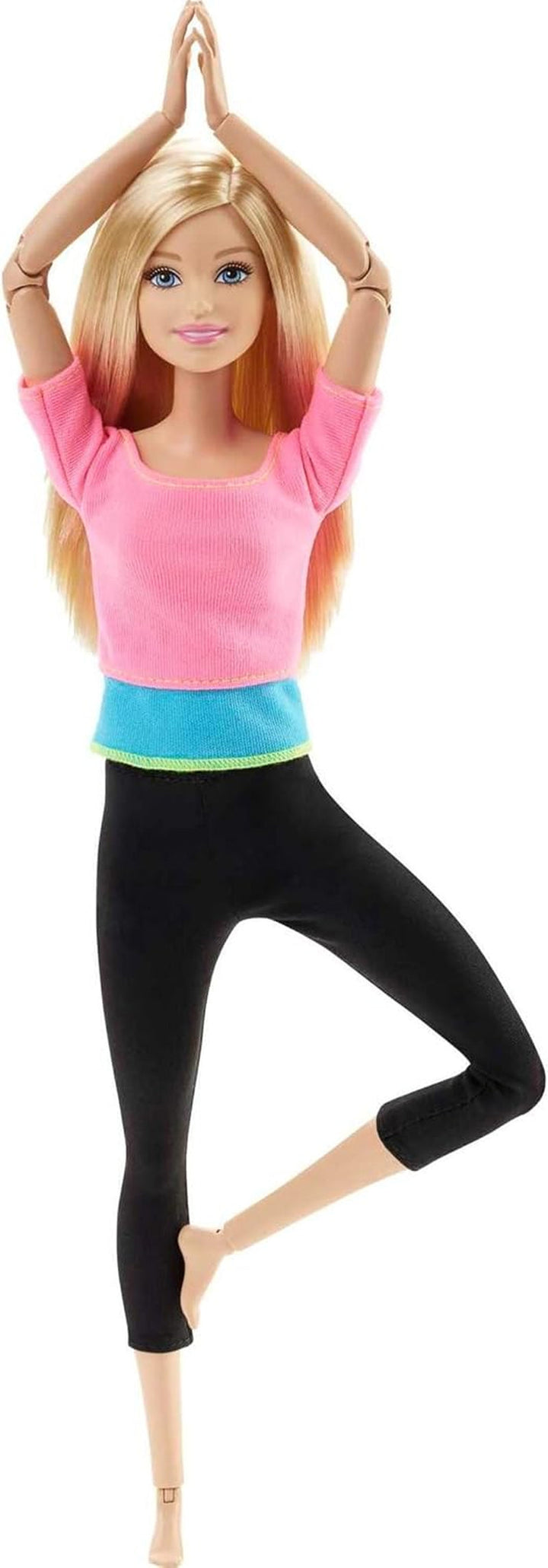 Barbie Made to Move - articulații mobile pentru poziții și mișcări realiste, ținută sportivă și păr lung blond, ideală pentru jocuri de rol și creativitate, vârsta 3+, DHL82 Papusi Naty Shop Multicolor Singur