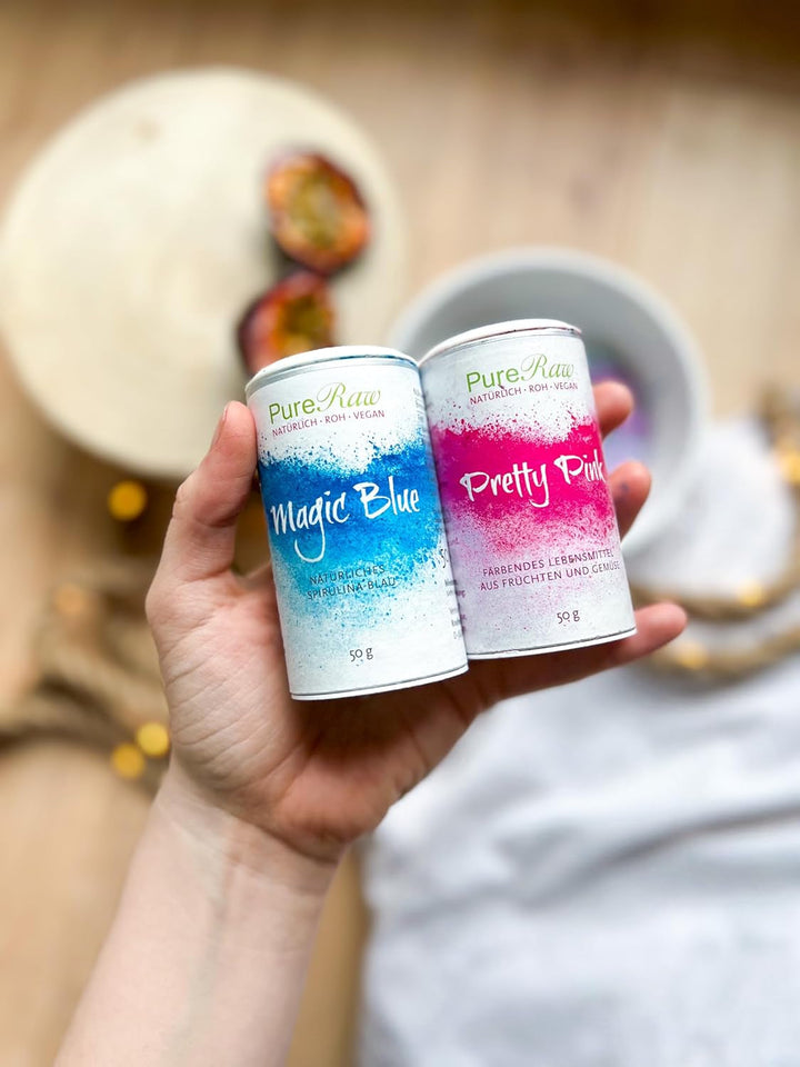 Pretty Pink Natürliche Lebensmittelfarbe Pulver Rosa (Roh Vegan) Pastell Rose Bis Intensiv Rosa-Rot - Essbare Farbe Für Lebensmittel Aus Früchten Und Gemüse - Natural Food Coloring | Pureraw 5G Naty Shop