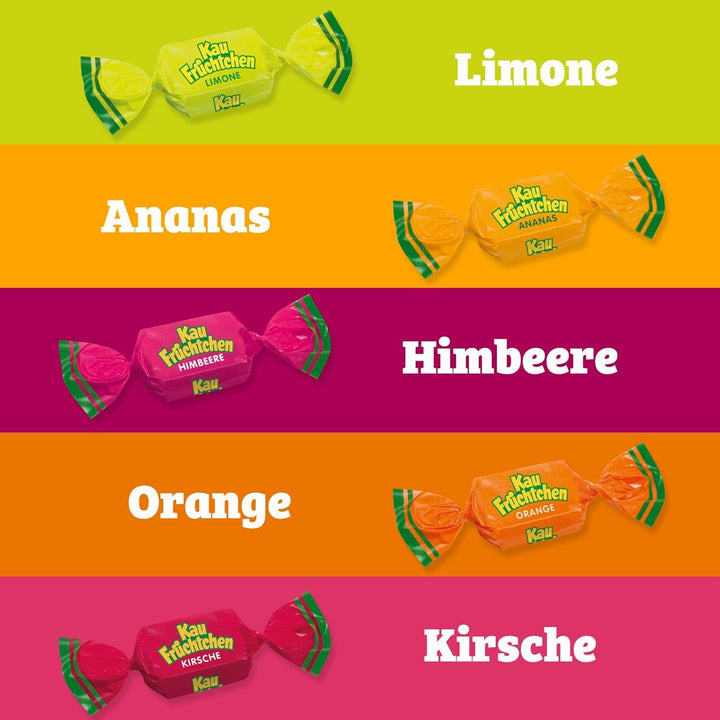 Kaufrüchtchen – 1 x 425G – caramele cu cinci arome de fructe Naty Shop