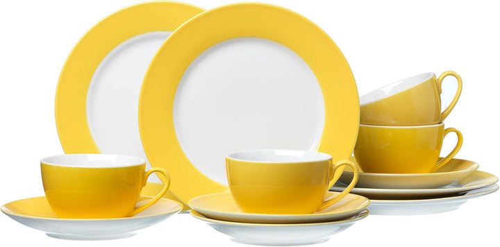 Ritzenhoff & Breker Kombiset Doppio, 24-Teilig, Grau Seturi vesela masa Naty Shop Gelb Kaffeeservice