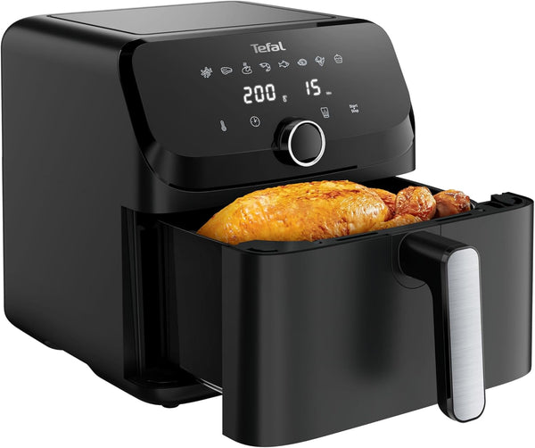 Tefal Easy Fry Mega Hot Air Fryer, capacitate de 7,5 litri, până la 8 persoane, EY8558E0 Electrocasnice Naty Shop Default Title