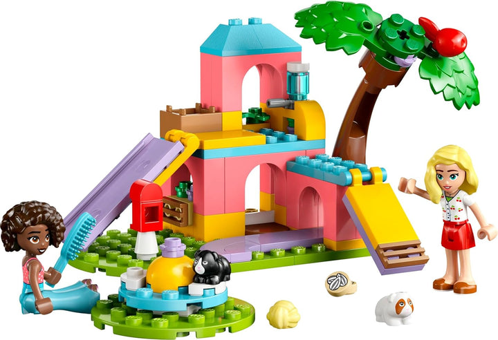 Loc de joacă pentru porcușorul de Guineea LEGO Friends, set de construcție și joacă pentru jocuri de rol imaginative cu 2 minifigurine și 2 animale, jucărie pentru fete de la 5 ani, set de animale 42640 Seturi de constructie Besuche den LEGO-Store
