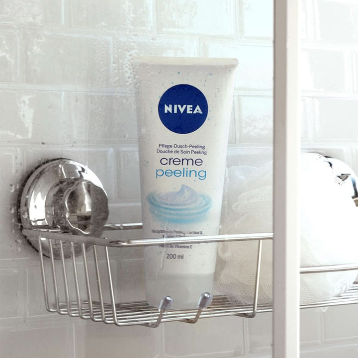 NIVEA Creme Peeling, exfoliant de corp hrănitor cu particule fine și vitamina E, 200 ml Duș și baie Naty Shop
