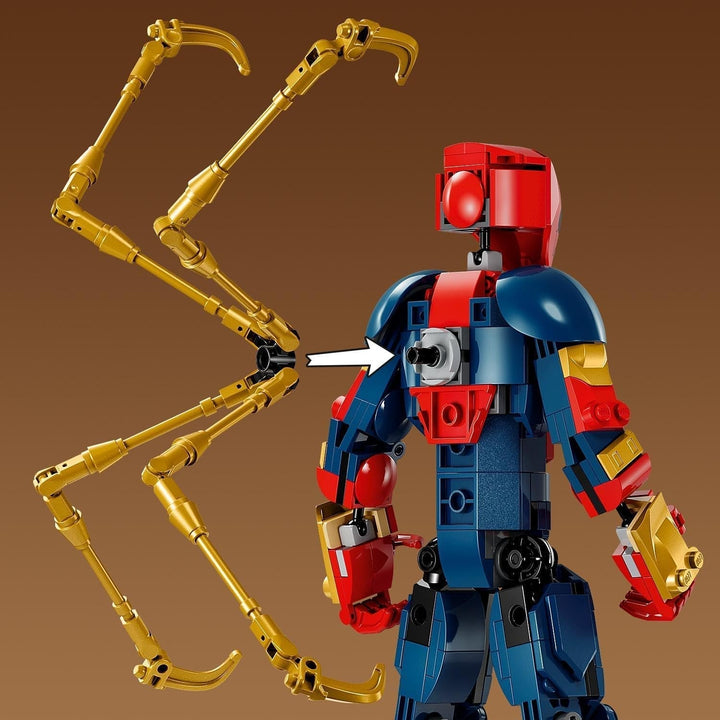 Figurină de construcție LEGO Marvel Iron Spider-Man, jucărie de acțiune cu supereroi pentru copii cu vârsta peste 8 ani, băieți și fete, set cu armură, model construibil, idee de cadou Avengers pentru fanii filmelor Marvel 76298 Seturi de constructie Besuche den LEGO-Store
