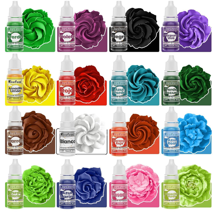 Set 16 coloranti alimentari lichizi Coloranti Alimentari Naty Shop