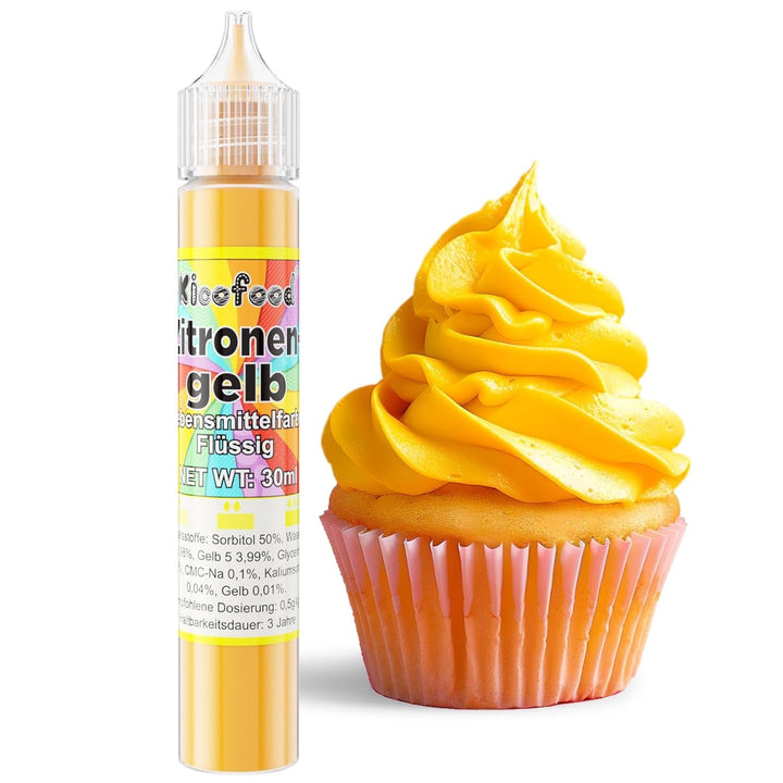 Colorant alimentar lichid, 30 ml Coloranti Alimentari Naty Shop Galben lămâie
