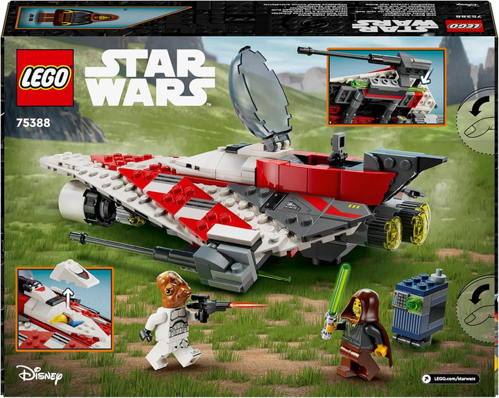LEGO Star Wars Jedi Bob's Starfighter, jucărie de construit, cărămizi de jucărie pentru navă stelară, personaj popular, cadou de ziua de naștere pentru băieți, fete și toți fanii cu vârsta peste 8 ani 75388 Seturi de constructie Besuche den LEGO-Store