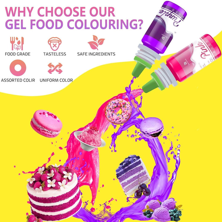 DecorRom, coloranti alimentari gel, 100 ml Coloranti Alimentari Naty Shop