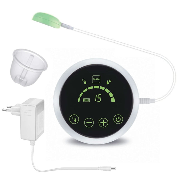 Pompă de sân de mână MAM - pompă de sân confortabilă și compactă pentru lapte matern care include 1 biberon anti-colici MAM Easy Start Accesorii Hrana si Alaptare Bebe Naty Shop Set de upgrade pentru pompa manuala de san