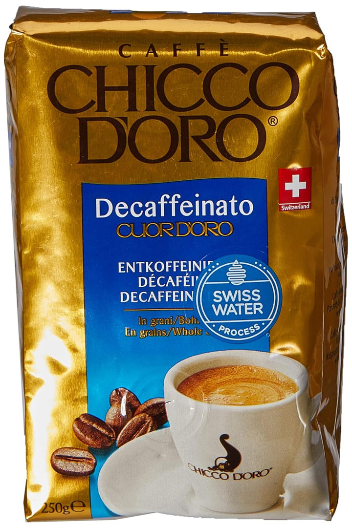 Chiccodoro Cuor D'Oro, boabe decofeinizate, 250 G Cafea Naty Shop 250 grame