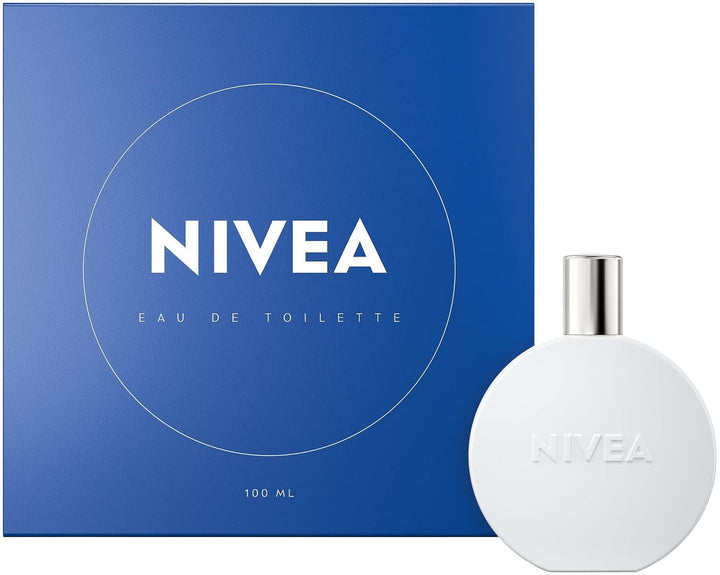NIVEA Creme Eau De Toilette, Parfum cu aroma emblematică NIVEA Creme, Parfum unisex proaspăt și delicat în sticla emblematică de parfum (100 ml)
