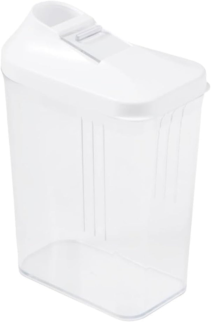 cutie de turnare keeeper pentru provizii uscate, capac de dozare reglabil continuu, plastic, 500 ml, 8 x 4,5 x 15 cm, Paola, alb Cutii depozitare alimente Naty Shop