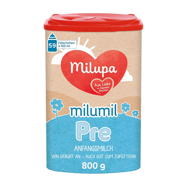 Milupa Milumil Pre, Lapte praf pentru bebeluși - Cu nutrienți importanți și fără ulei de palmier - 800 g Naty Shop 800 grame Milumil Pre