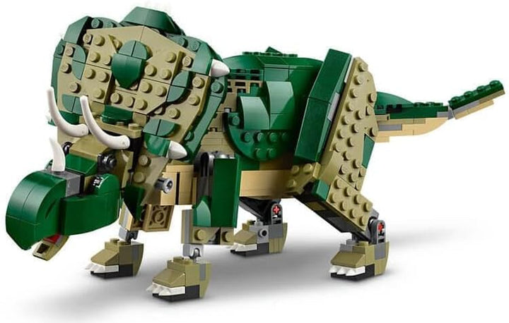 LEGO Creator T.Rex, Dino 3-in-1 pentru transformare în Triceratops sau Pterodactil, model de dinozaur mobil pentru copii, cadou pentru băieți și fete 31151 Seturi de constructie Besuche den LEGO-Store