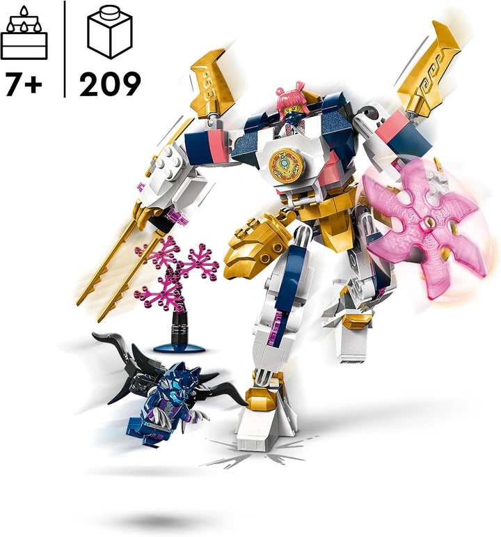 LEGO NINJAGO Mech-ul tehnologic al lui Sora, jucărie cu figurine de acțiune pentru copii, set ninja cu figurine, inclusiv Sora, mech pentru personalizare, cadou pentru băieți și fete cu vârsta de 7+ 71807 Seturi de constructie Besuche den LEGO-Store